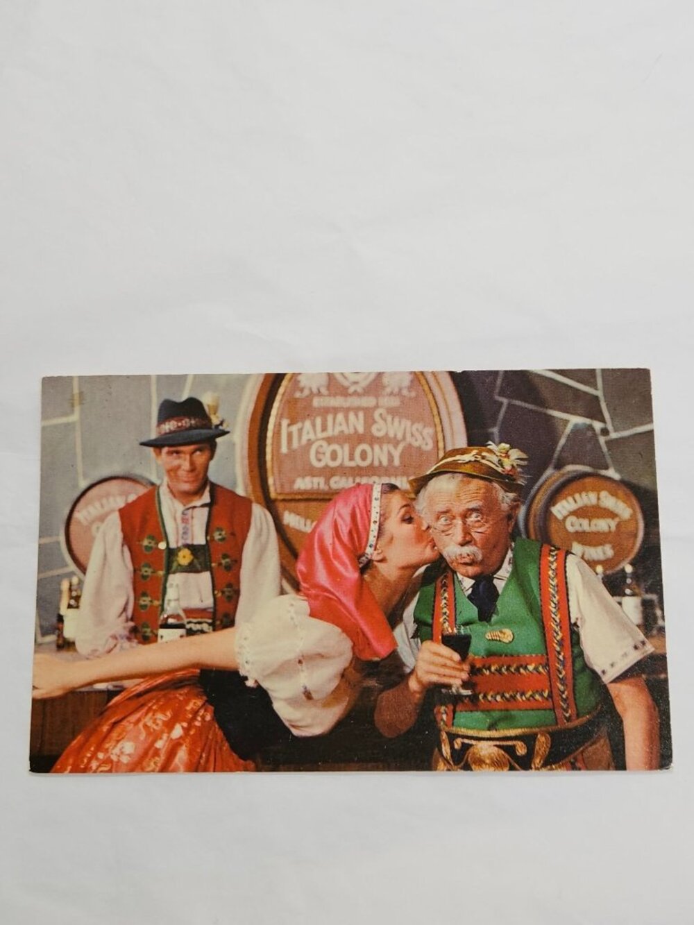 Little Old Winemaker of the Italian Swiss Colony Winery Postcard